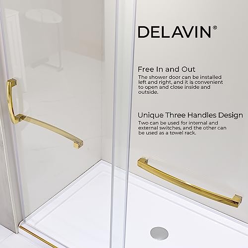 Sliding Glass Door 56-60" W x 59" H Frameless Sliding Bathtub Door, Tub Shower Door, Bathtub Glass Door, Bathtub Shower Door, 5/16" (8mm) Certified Clear Tempered Glass, Stainless Steel Frame, Matte Black