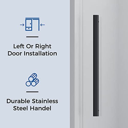 Sliding Glass Door 56-60 in. Frameless Shower Door, Bathroom Sliding Shower Door, 5/16" (8mm) Clear Tempered Glass, SGCC Tempered Glass Door with Explosion-Proof Film