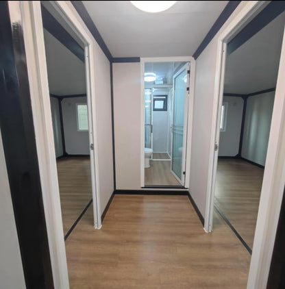 Prefab Mobile Container Home w/Bathroom – Kitchen, 2-3 Bedroom Modern Living Rooms + Pre-Wired (20FT)