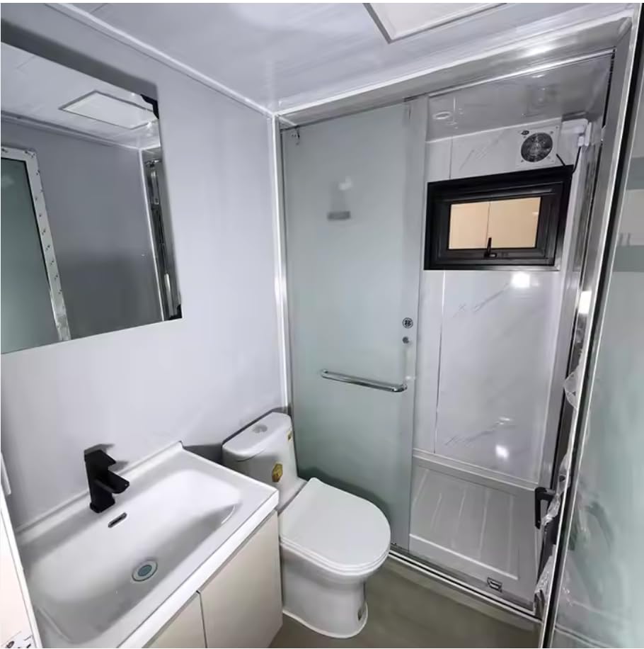 Prefab Mobile Container Home w/Bathroom – Kitchen, 2-3 Bedroom Modern Living Rooms + Pre-Wired (20FT)