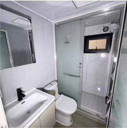 Prefab Mobile Container Home w/Bathroom – Kitchen, 2-3 Bedroom Modern Living Rooms + Pre-Wired (20FT)