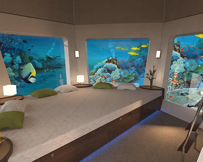 Submarine Boat -  1bed 1Bath, kitchen and living room.