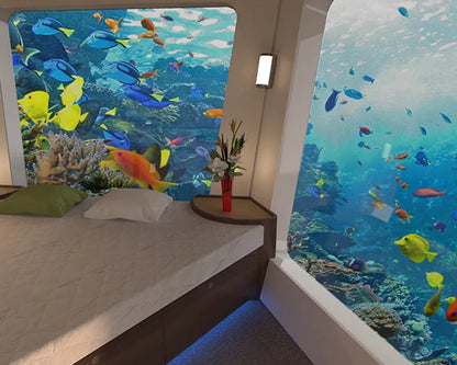 Submarine Boat -  1bed 1Bath, kitchen and living room.