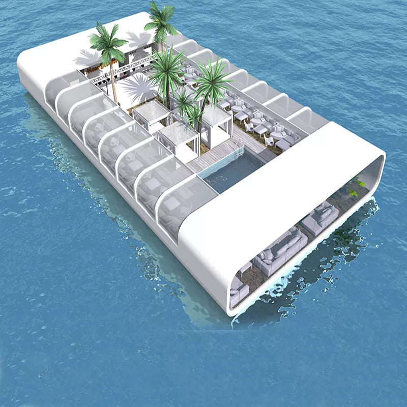 Modern Floating Center Club Water Bar