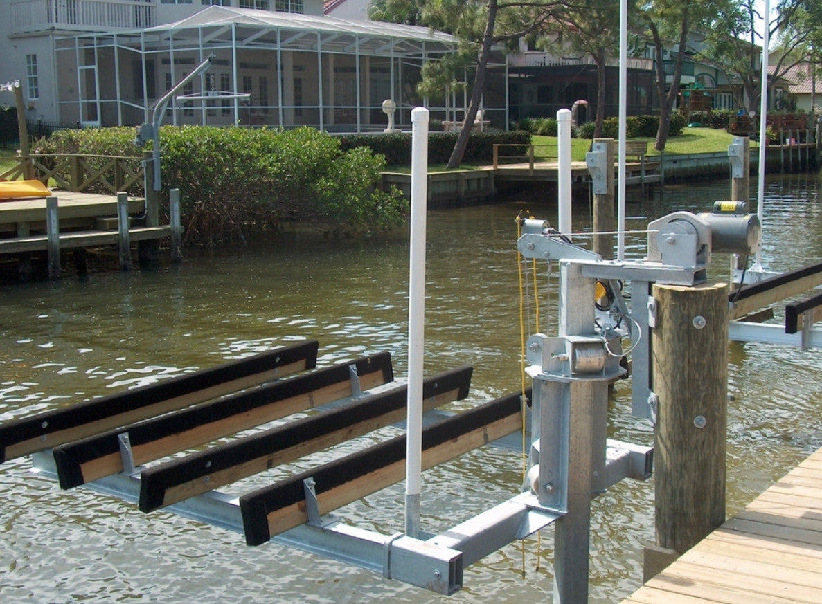Jet Ski Lift 1200LB Pile Mount Lake Lift 10ft Direct Drive